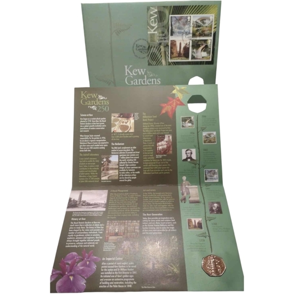 ROYAL MINT 2009 KEW GARDENS 50p In BRILLIANT UNCIRCULATED FDC, FIRST DAY COVER - Picture 6 of 7